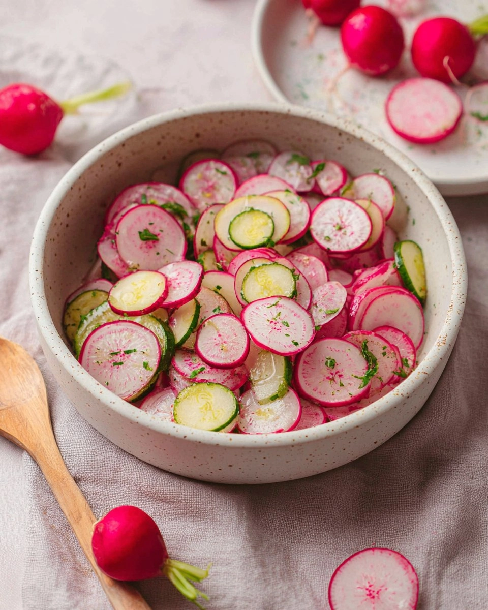 Salade de Radis Rose Simple et Rapide