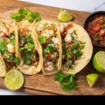 Recette-de-Tacos-aux-crevettes-et-a-la-coriandre-et-au-citron-vert