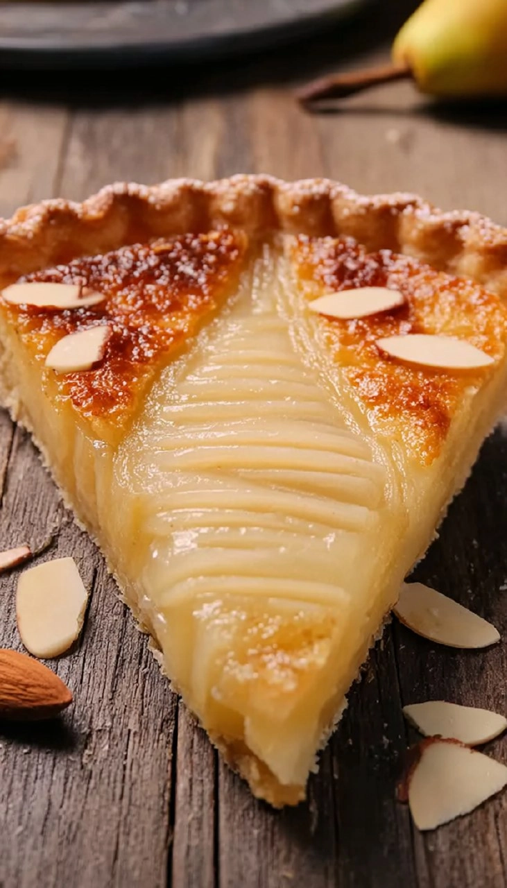 Tarte amandine aux poires 105 Tarte amandine aux poires