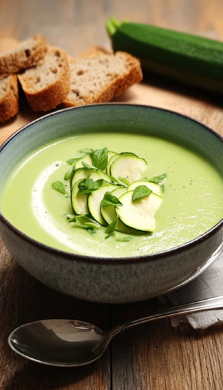 Velouté de Courgettes Légère et Onctueuse avec 3 Garnitures