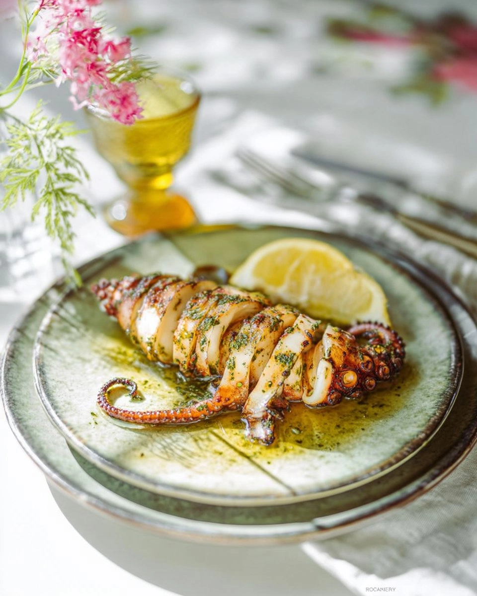 Calamars tendres grillés ail persil 71 Calamars tendres grillés ail persil