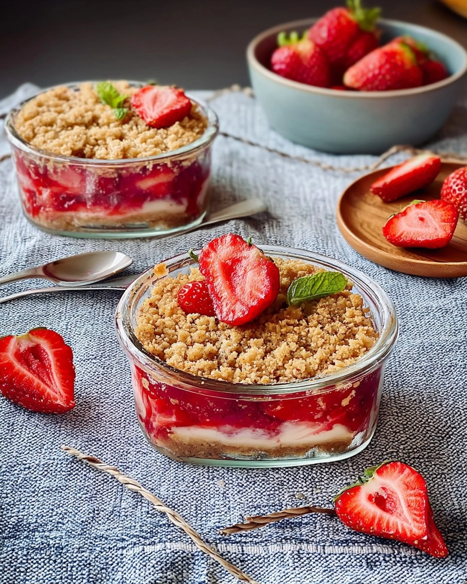 Crumble aux fraises