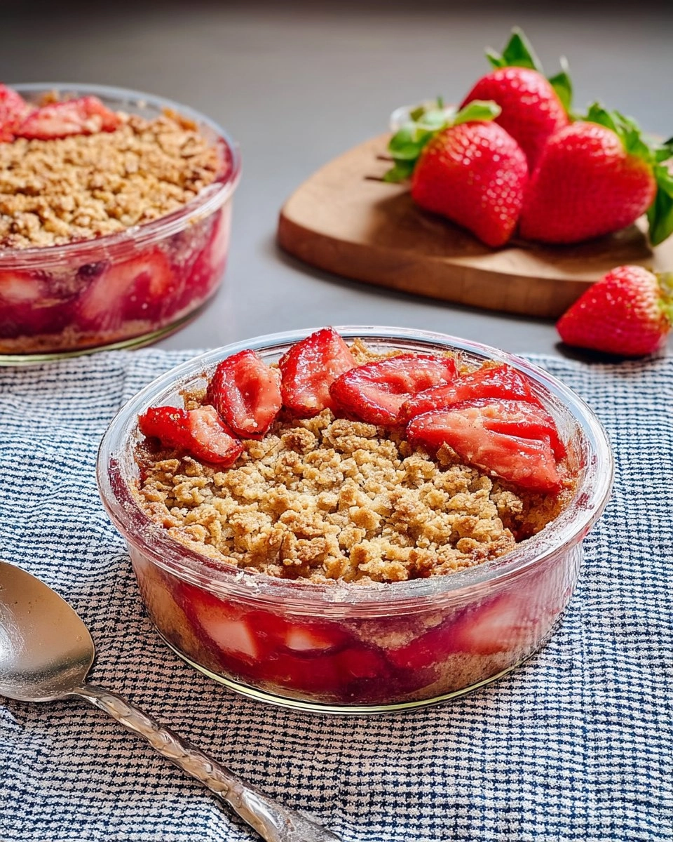 Crumble aux fraises