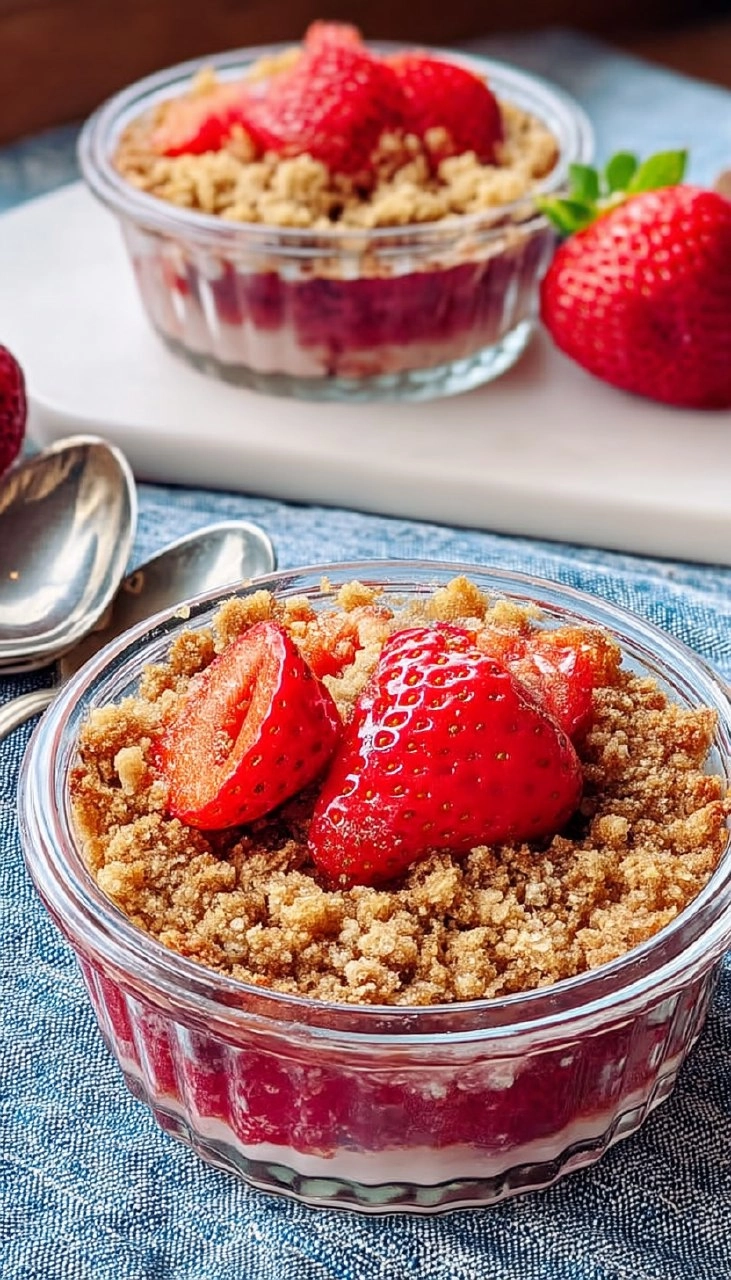 Crumble aux fraises