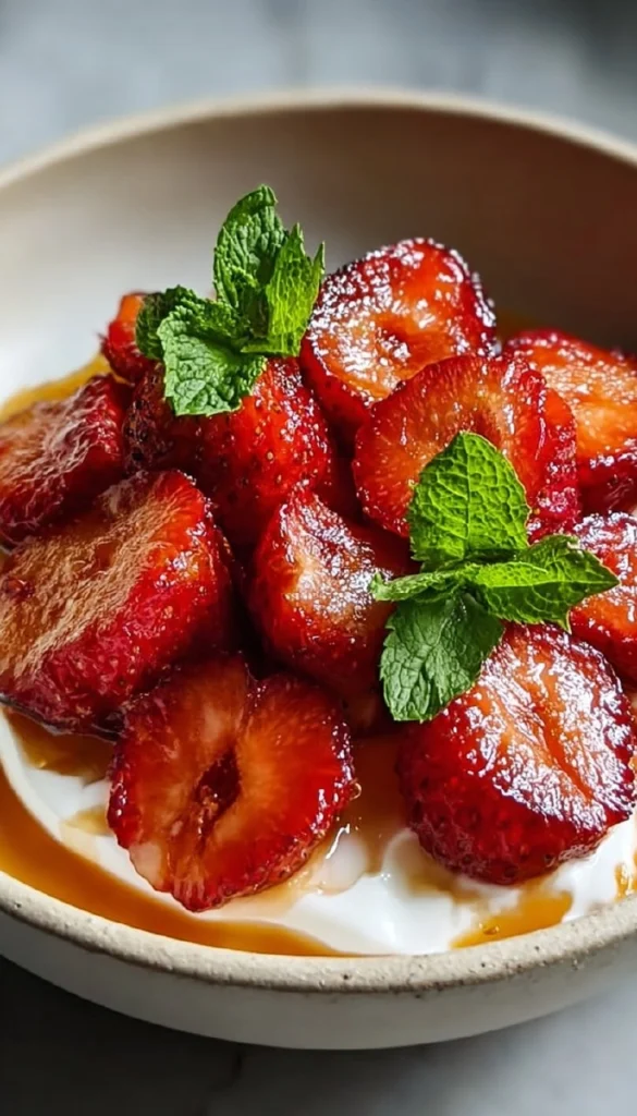 Recette-de-Fraises-roties-au-airfryer