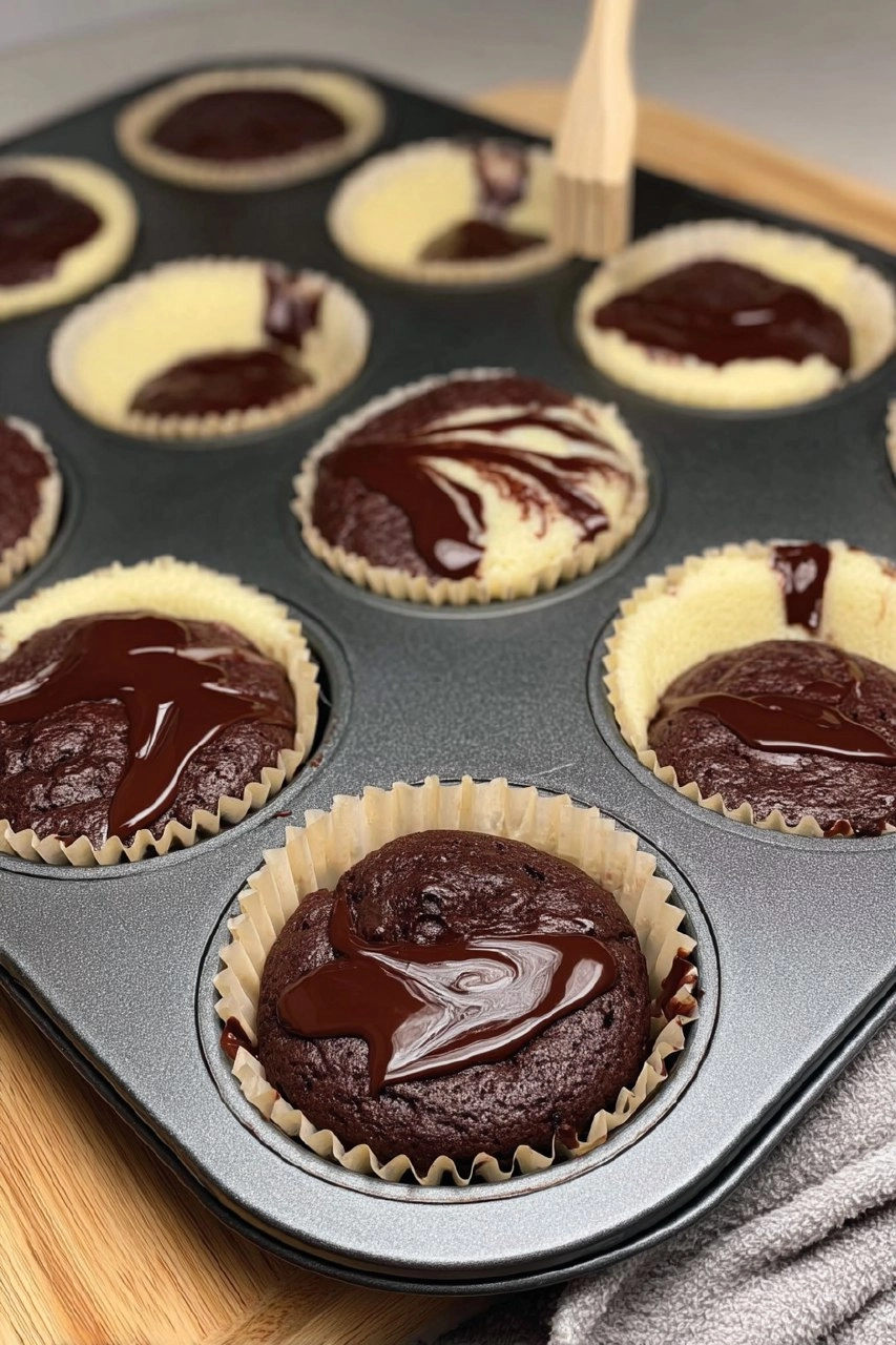 Muffins Marbrés au Chocolat Ultra Moelleux 127 Muffins Marbrés au Chocolat Ultra Moelleux