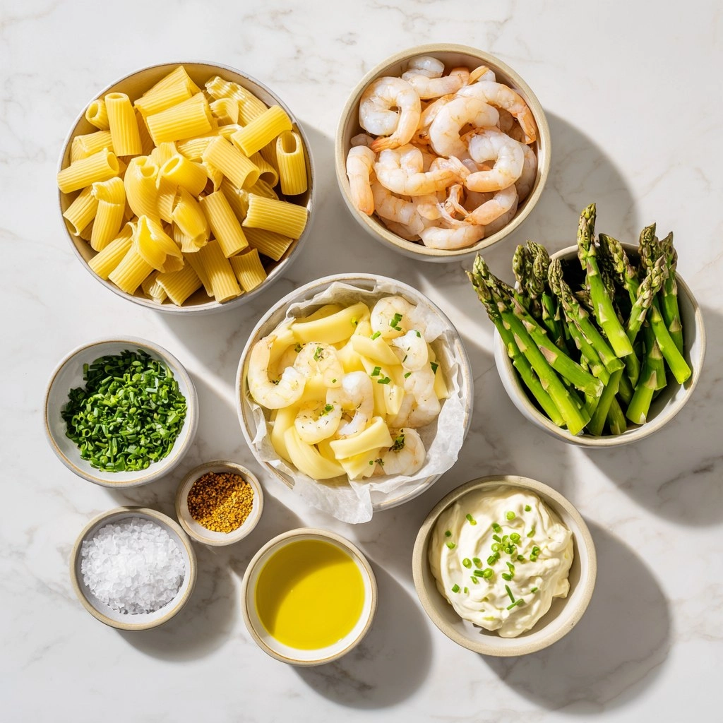 Pâtes asperges crevettes, sauce au curry 87 Pâtes asperges crevettes, sauce au curry