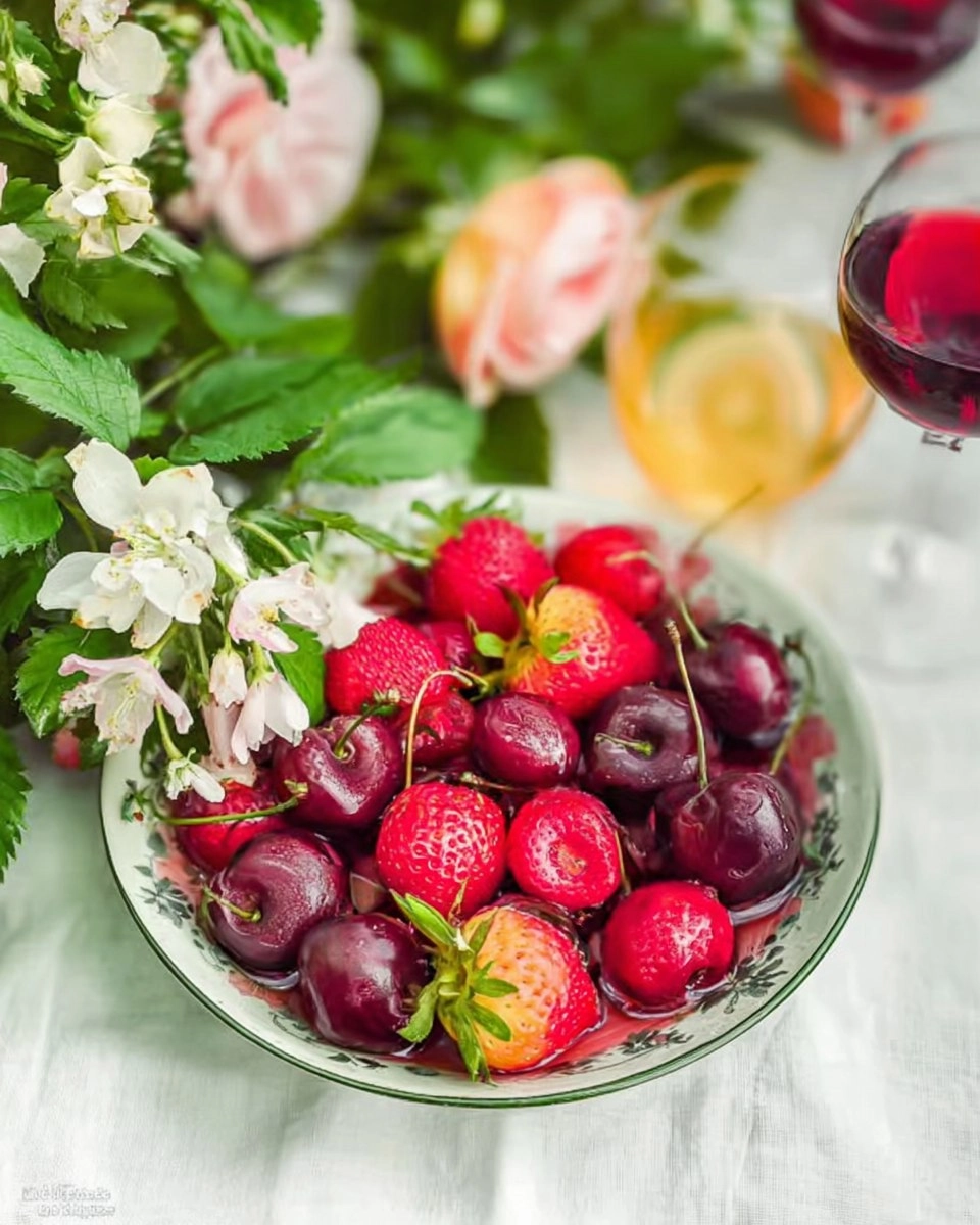 Soupe de fruits rouges à la brousse, et fleurs de sureau 86 Soupe de fruits rouges à la brousse, et fleurs de sureau